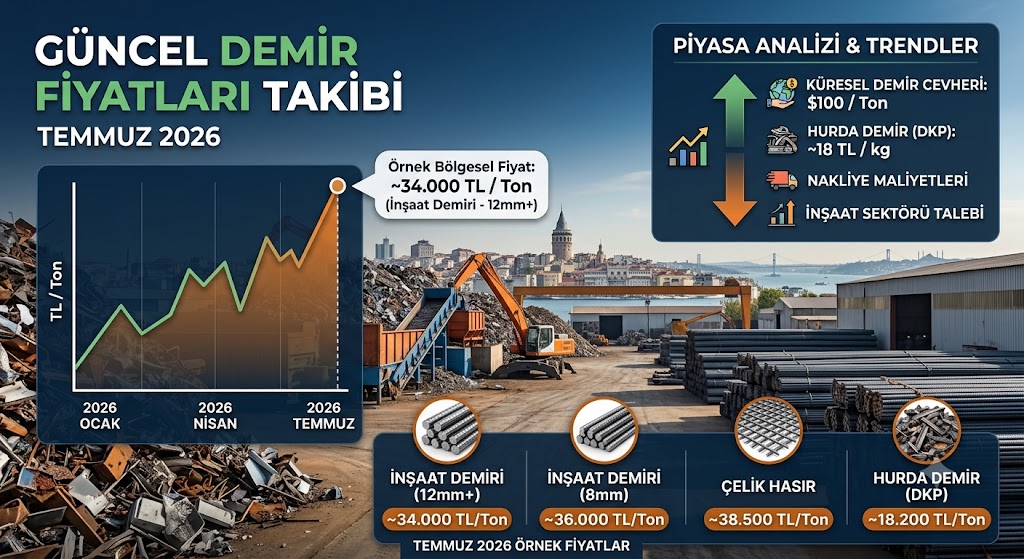 Sac ve profil demir hurdası yığını